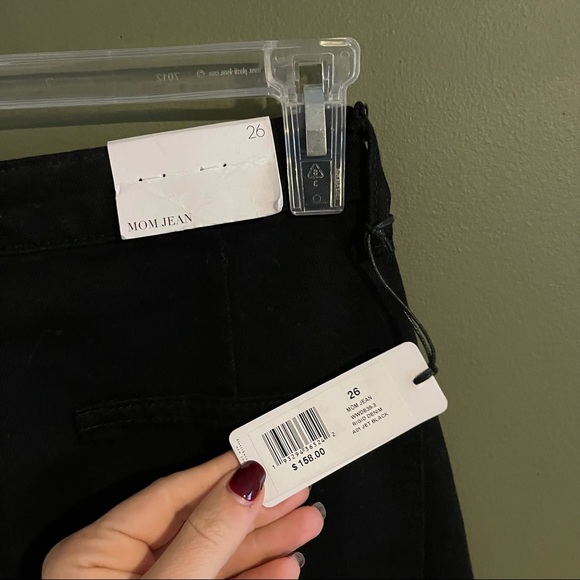 WeWoreWhat | Mom Jean Black Straight Leg Denim - Picture 5 of 6